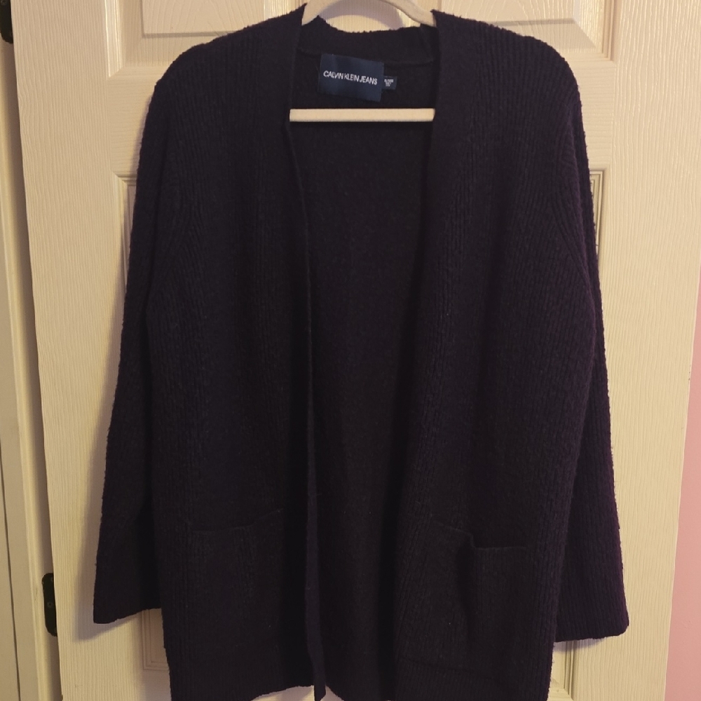 Calvin Klein Women's Rich Purple‎ Cardigan